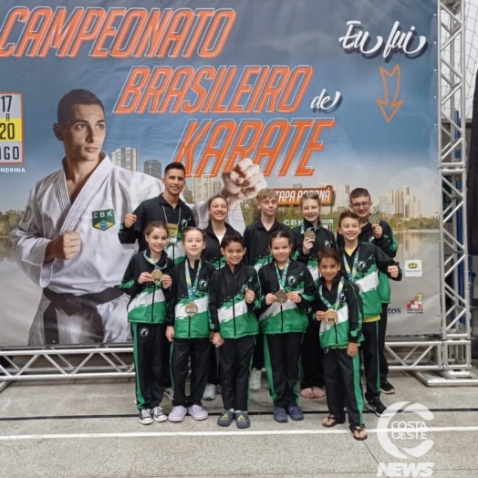 Atletas de São Miguel do Iguaçu se destacam no Campeonato Brasileiro de karatê
