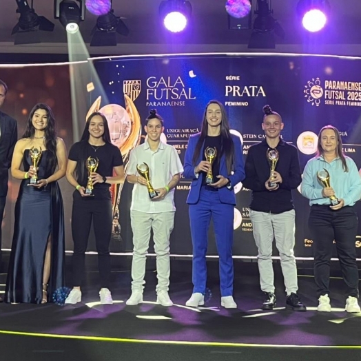 Atletas de São Miguel do Iguaçu brilham na Gala Futsal Paranaense