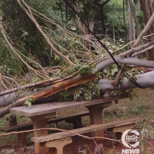 Balneário de Santa Helena passa por manutenção após vendaval