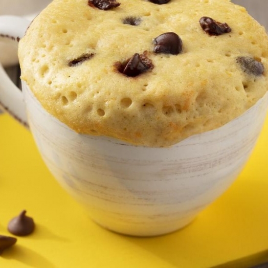 Bolo de Laranja com Gotas de Chocolate de Caneca
