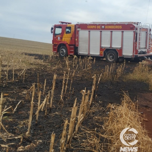 Bombeiros são acionados para combater incêndio em Santa Helena