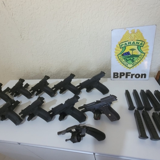 BPFRON apreende 11 armas de fogo em Matelândia