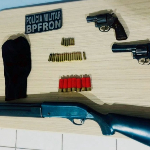 BPFRON apreende armas e detém suspeitos em São Miguel do Iguaçu