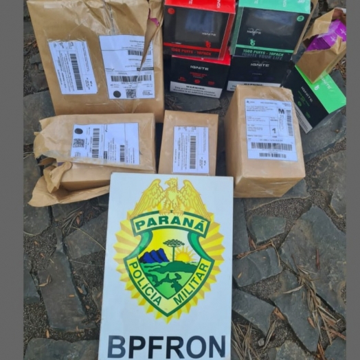 BPFRON apreende cigarros eletrônicos em Céu Azul