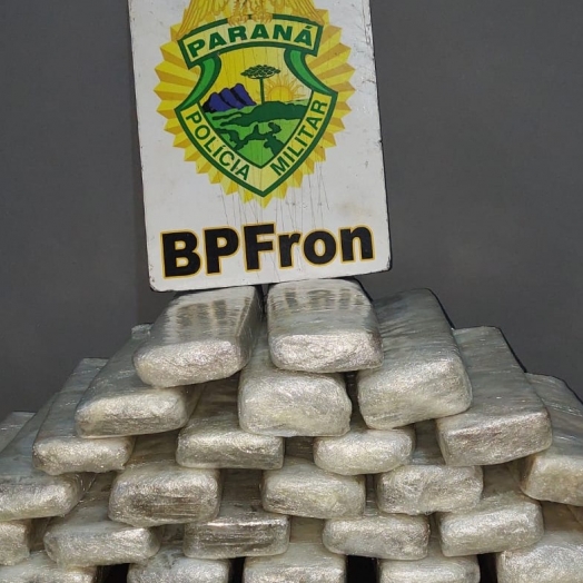 BPFRON apreende drogas em ônibus durante abordagem em São Miguel do Iguaçu