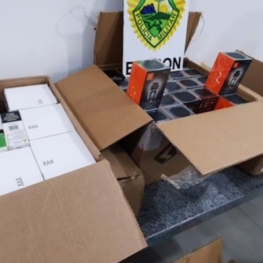 BPFron apreende essências e acessórios para vape em Santa Helena