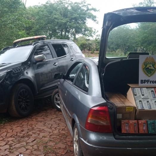 BPFRON apreende produtos contrabandeados em Santa Terezinha do Itaipu