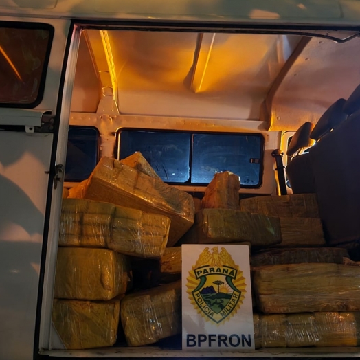 BPFron apreende veículo carregado com maconha em São José das Palmeiras