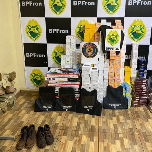 BPFRON e Polícia Federal estouram depósito de criminosos em Guaíra