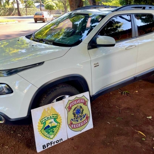 BPFRON e Polícia Federal recuperam veículo furtado em Guaíra