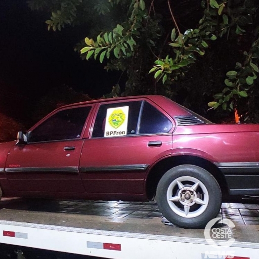 BPFRON recupera em São José das Palmeiras veículo furtado em  Entre Rios do Oeste