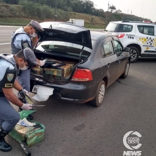 Bragadense de 20 anos é preso em São Paulo com mais de 300 Kg de maconha em veículo