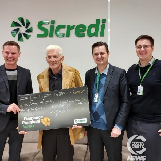 Campanha do Sicredi premia associado de São Miguel do Iguaçu com R$ 5 mil