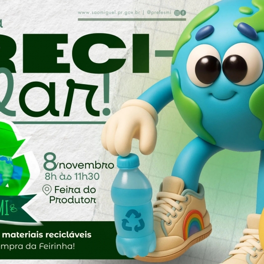 Campanha Recicla SMI de novembro será realizada neste sábado (8)