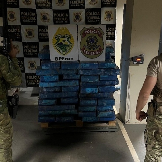 Carga milionária de maconha é apreendida em Guaíra