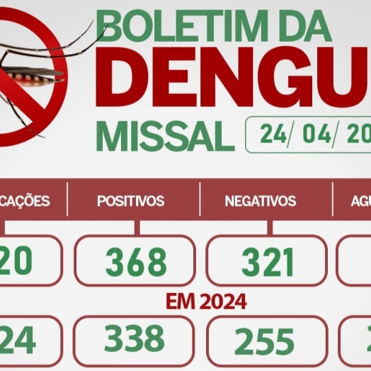 Casos de Dengue em Missal continuam aumentando