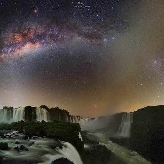 Cataratas do Iguaçu compõe registros celestiais inéditos