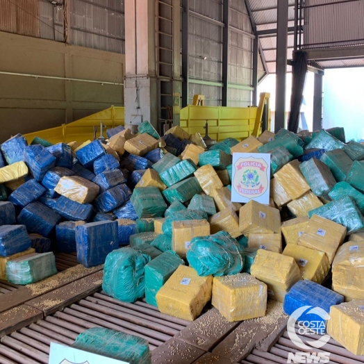 Cerca de 20 toneladas de maconha são apreendidas pela Polícia Federal em Guaíra