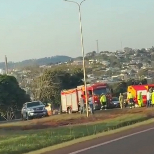 Colisão entre dois carros deixa ferido em São Miguel do Iguaçu