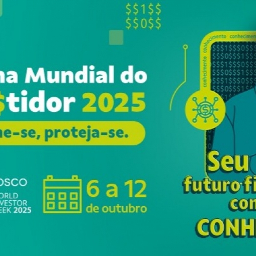 Com foco em educação financeira e segurança digital, Sicoob participa da Semana Mundial do Investidor 2025