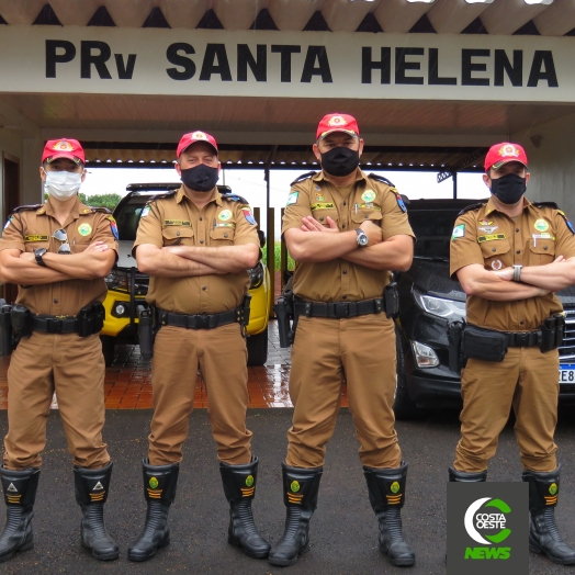 Comandante geral da Polícia Rodoviária Estadual visita posto policial de Santa Helena e apresenta novidades