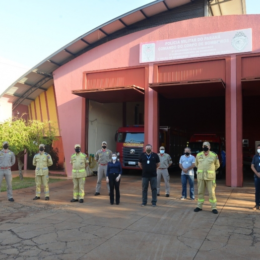 Comando do Estado do Paraná visita sede do Corpo de Bombeiros de Santa Terezinha de Itaipu