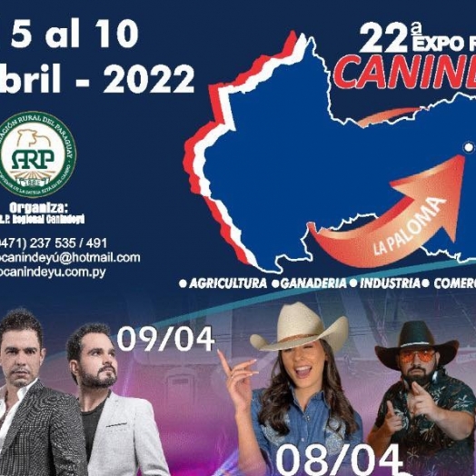 Começa hoje a 22ª Expo Regional Canindeyú no Paraguai