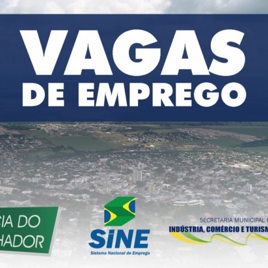 Confira as vagas da Agência do Trabalhador de São Miguel do Iguaçu para esta quarta-feira (21)