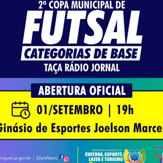 Congresso Técnico confirma início da Copa Municipal de Futsal de Base para o dia 01 de setembro