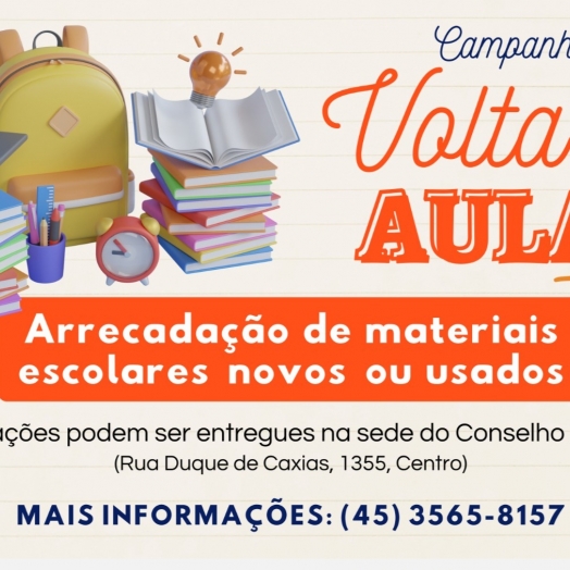 Conselho Tutelar da Criança e do Adolescente de São Miguel do Iguaçu realiza campanha ‘Volta às aulas’