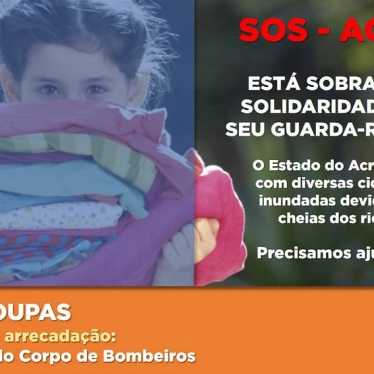 Corpo de Bombeiros e Defesa Civil do Paraná fazem campanha solidária para as vítimas das enchentes do Acre