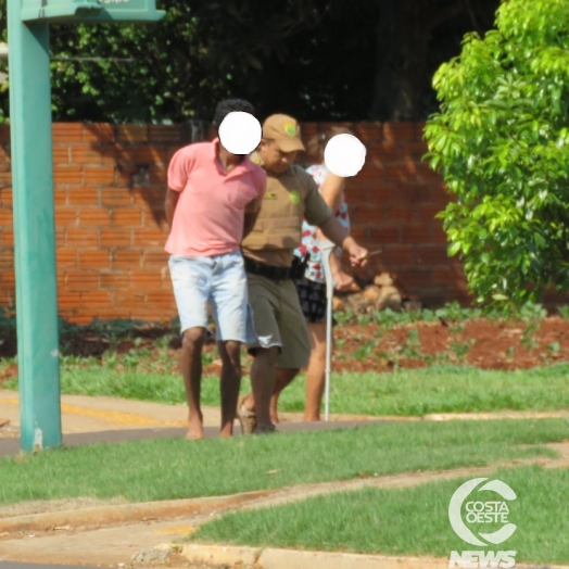 Correria: PM de Santa Helena detém duas pessoas na Baixada Amarela (Vídeo)
