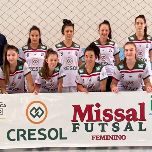 Cresol Missal Futsal feminino encerra a chave de grupo na 1ª colocação dos Jogos Escolares do Paraná