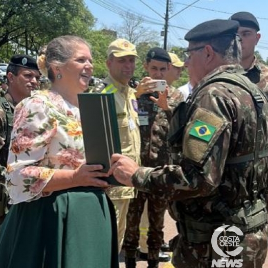 CTG de Medianeira recebe homenagem do Exército Brasileiro
