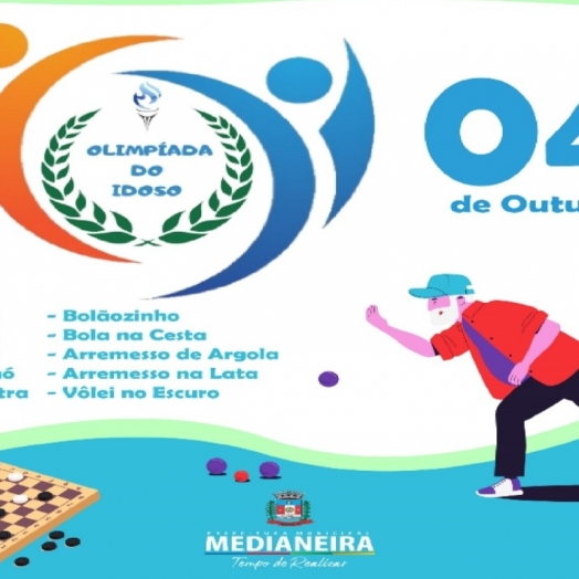 De 04 a 06 de outubro acontece a 1ª Olimpíada do Idoso de Medianeira