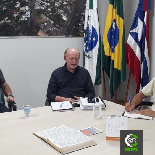 Deputado Vermelho visita Medianeira e tem encontro com o prefeito França