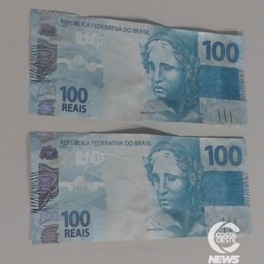 Dois menores são apreendidos pela PM por repassarem notas falsas em Medianeira