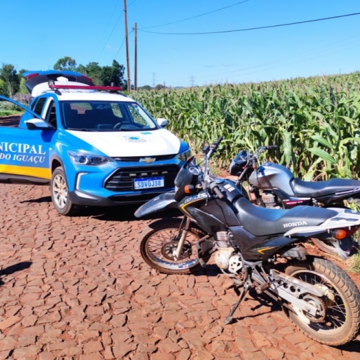Duas motocicletas  são recuperadas e dois adolescentes são apreendidos pela GM de São Miguel do Iguaçu