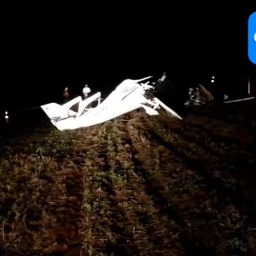 Duas pessoas morrem em queda de aeronave em Cascavel