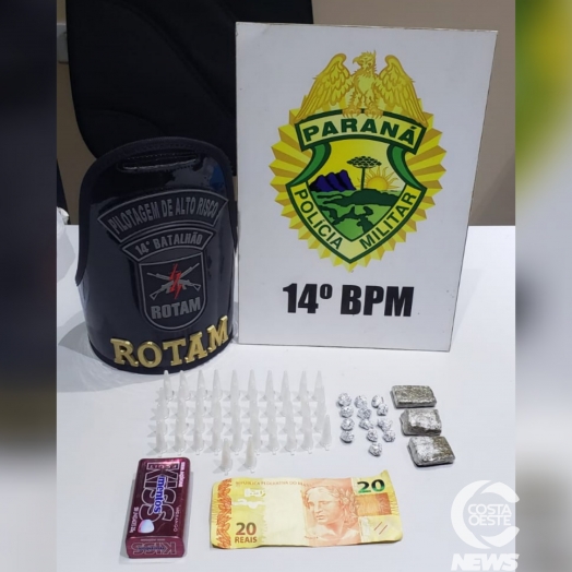 Dupla é presa por tráfico de drogas em Medianeira
