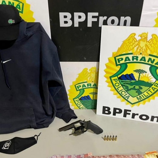 Em ação rápida, BPFRON prede suspeito de roubo a posto de combustível, em Guaíra