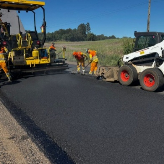 EPR Iguaçu atua na requalificação do pavimento no trecho da BR-277, entre Santa Tereza do Oeste e Matelândia, e prevê intervenções no tráfego