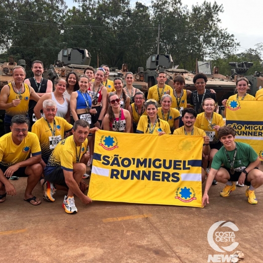 Equipe São Miguel Runners conquista sequência de pódios na Corrida do Soldado em Foz do Iguaçu