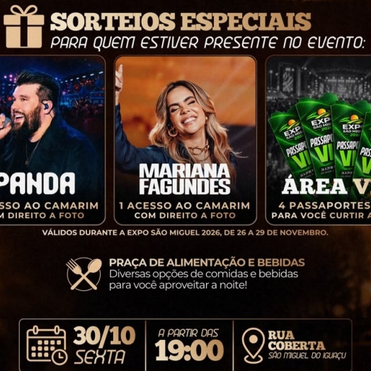 Escolha da Rainha da Expo São Miguel 2026 acontece nesta sexta-feira (30)