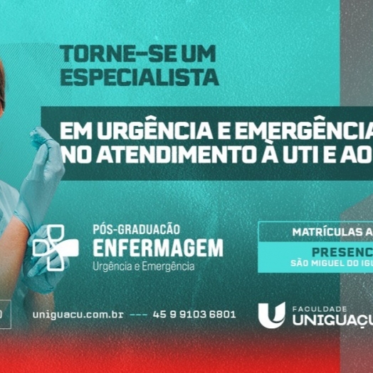 Faculdade UNIGUAÇU lança pós-graduação de Enfermagem focada em Urgência e  Emergência
