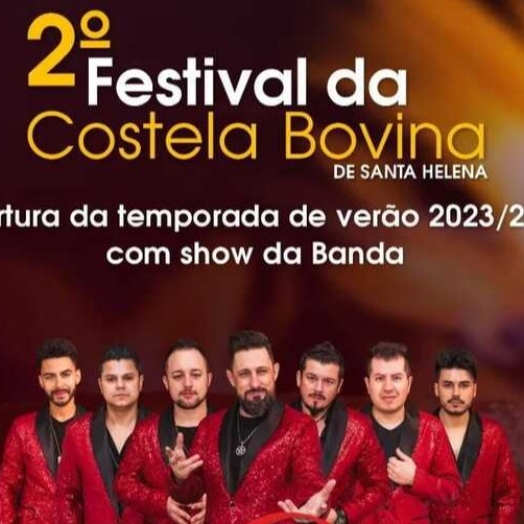 Festa da Costela e abertura da temporada de verão tem show baile com Corpo e Alma em Santa Helena