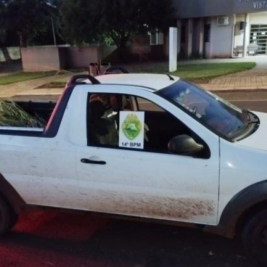 Fiat Strada furtada em Medianeira é localizada em Missal