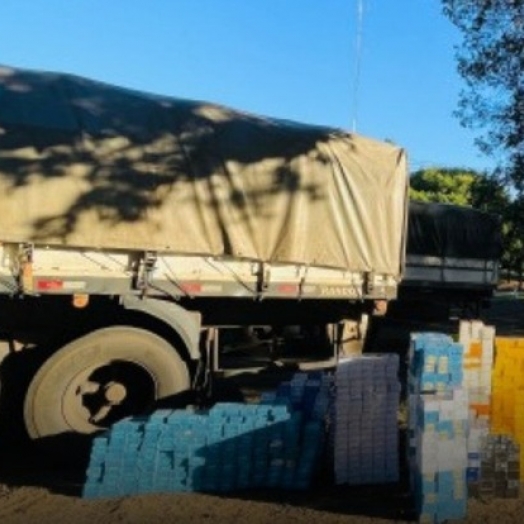 FICCO/PR, FICCO/SP e PM/SP prendem dois homens com carga contrabandeada