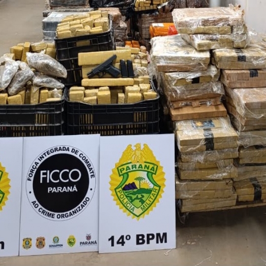 FICCO/PR prende indivíduo com mais de 833 quilos de maconha em Medianeira