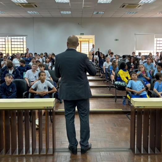 Fórum de Santa Helena encerra a 1ª fase do projeto ‘Justiça e cidadania, também se aprendem na escola’